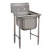 Advance Tabco 93-81-20 31" 1 Compartment Sink w/ 20"L x 28"W Bowl, 12" Deep-cityfoodequipment.com