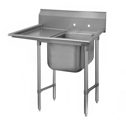 Advance Tabco 93-81-20-18L 44" 1 Compartment Sink w/ 20"L x 28"W Bowl, 12" Deep-cityfoodequipment.com