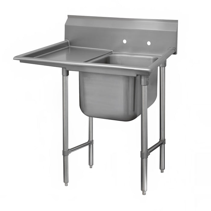 Advance Tabco 93-81-20-18L 44" 1 Compartment Sink w/ 20"L x 28"W Bowl, 12" Deep-cityfoodequipment.com