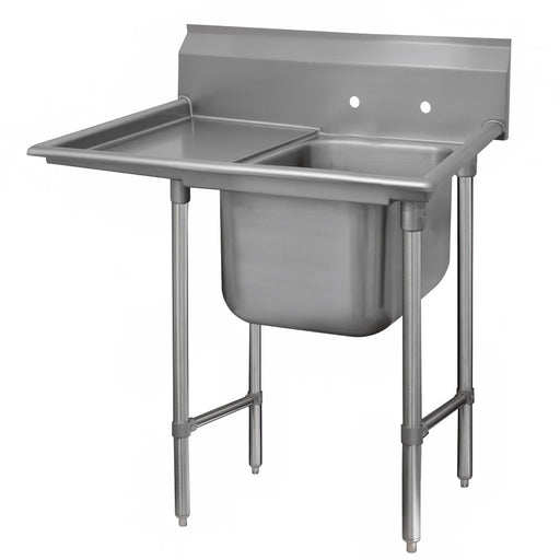 Advance Tabco 93-81-20-24L 50" 1 Compartment Sink w/ 20"L x 28"W Bowl, 12" Deep-cityfoodequipment.com