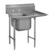 Advance Tabco 93-81-20-24R 50" 1 Compartment Sink w/ 20"L x 28"W Bowl, 12" Deep-cityfoodequipment.com