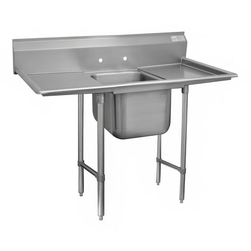 Advance Tabco 93-81-20-24RL 70" 1 Compartment Sink w/ 20"L x 28"W Bowl, 12" Deep-cityfoodequipment.com