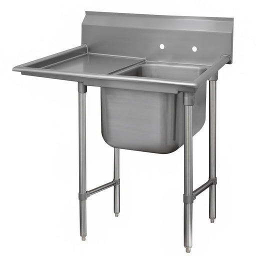 Advance Tabco 93-81-20-36L 62" 1 Compartment Sink w/ 20"L x 28"W Bowl, 12" Deep-cityfoodequipment.com