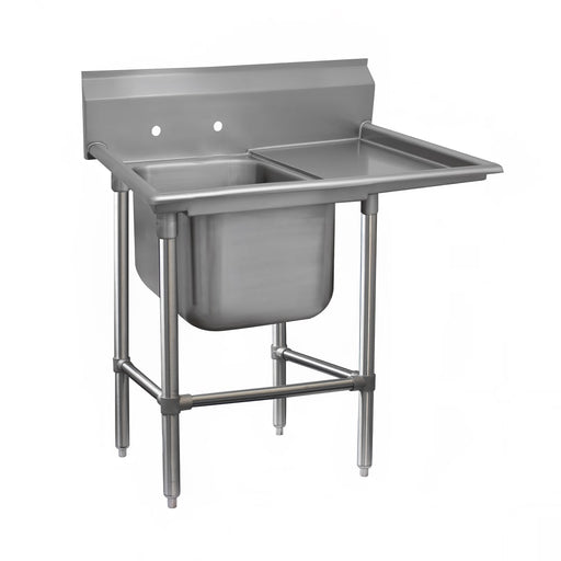 Advance Tabco 94-1-24-18R 40" 1 Compartment Sink w/ 16"L x 20"W Bowl, 14" Deep-cityfoodequipment.com