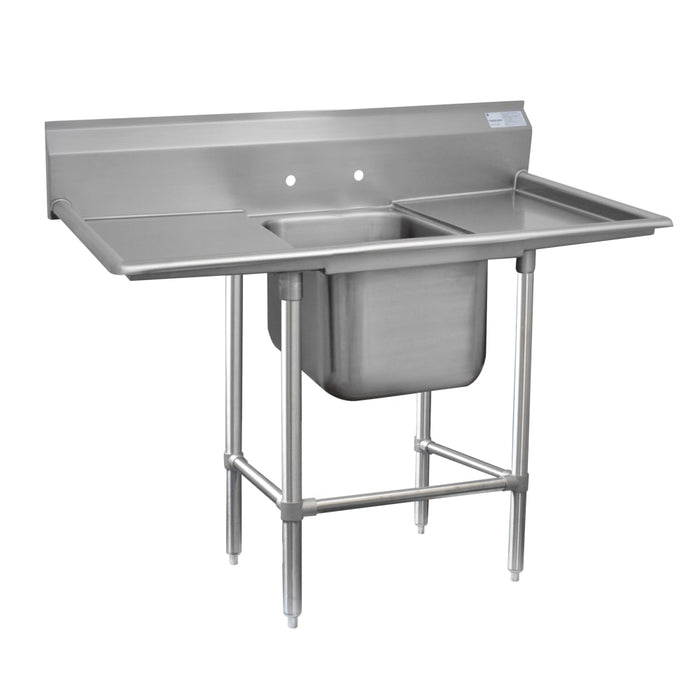 Advance Tabco 94-1-24-18RL 54" 1 Compartment Sink w/ 16"L x 20"W Bowl, 14" Deep-cityfoodequipment.com