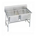 Advance Tabco 94-2-36 46" 2 Compartment Sink w/ 16"L x 20"W Bowl, 14" Deep-cityfoodequipment.com
