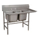 Advance Tabco 94-2-36-18R 59" 2 Compartment Sink w/ 16"L x 20"W Bowl, 14" Deep-cityfoodequipment.com