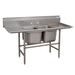 Advance Tabco 94-2-36-18RL 73" 2 Compartment Sink w/ 16"L x 20"W Bowl, 14" Deep-cityfoodequipment.com