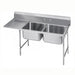 Advance Tabco 94-2-36-36L 77" 2 Compartment Sink w/ 16"L x 20"W Bowl, 14" Deep-cityfoodequipment.com