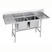 Advance Tabco 94-22-40-36RL 117" 2 Compartment Sink w/ 20"L x 20"W Bowl, 14" Deep-cityfoodequipment.com
