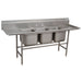 Advance Tabco 94-3-54-18RL 91" 3 Compartment Sink w/ 16"L x 20"W Bowl, 14" Deep-cityfoodequipment.com