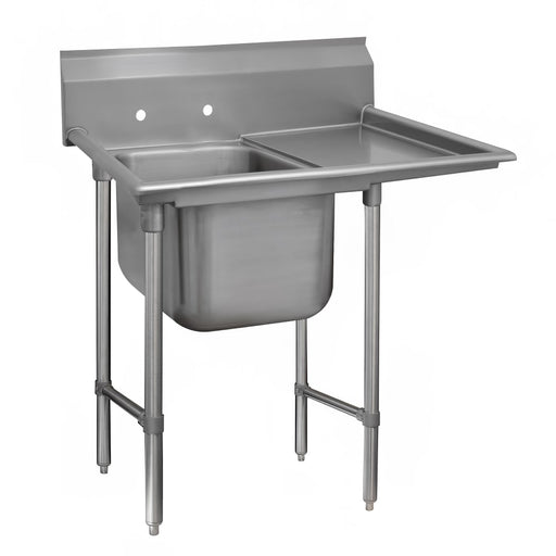 Advance Tabco 94-41-24-24R 54" 1 Compartment Sink w/ 24"L x 24"W Bowl, 14" Deep-cityfoodequipment.com