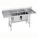 Advance Tabco 94-42-48-24RL 101" 2 Compartment Sink w/ 24"L x 24"W Bowl, 14" Deep-cityfoodequipment.com