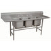 Advance Tabco 94-43-72-24RL 127" 3 Compartment Sink w/ 24"L x 24"W Bowl, 14" Deep-cityfoodequipment.com