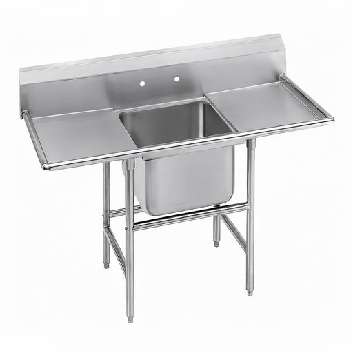 Advance Tabco 94-81-20-18RL 58" 1 Compartment Sink w/ 20"L x 28"W Bowl, 14" Deep-cityfoodequipment.com