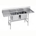 Advance Tabco 94-82-40-24RL 93" 2 Compartment Sink w/ 20"L x 28"W Bowl, 14" Deep-cityfoodequipment.com