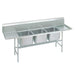 Advance Tabco 94-83-60-36RL 139" 3 Compartment Sink w/ 20"L x 28"W Bowl, 14" Deep-cityfoodequipment.com