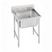 Advance Tabco 9-81-20 31" 1 Compartment Sink w/ 20"L x 28"W Bowl, 12" Deep-cityfoodequipment.com