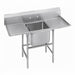 Advance Tabco 9-81-20-18RL 58" 1 Compartment Sink w/ 20"L x 28"W Bowl, 12" Deep-cityfoodequipment.com