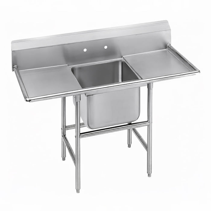 Advance Tabco 9-81-20-24RL 70" 1 Compartment Sink w/ 20"L x 28"W Bowl, 12" Deep-cityfoodequipment.com