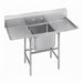 Advance Tabco 9-81-20-36RL 94" 1 Compartment Sink w/ 20"L x 28"W Bowl, 12" Deep-cityfoodequipment.com