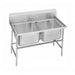Advance Tabco 9-82-40 54" 2 Compartment Sink w/ 20"L x 28"W Bowl, 12" Deep-cityfoodequipment.com