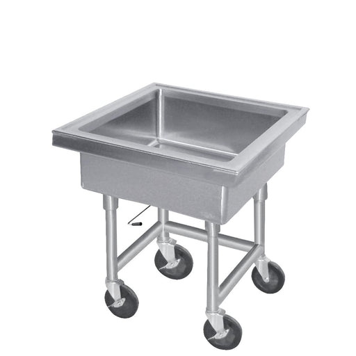 Advance Tabco 9-FMS-20 34"H Portable Soak Sink w/ 8"D Bowl, Drain Connection-cityfoodequipment.com