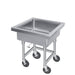 Advance Tabco 9-FMS-20 34"H Portable Soak Sink w/ 8"D Bowl, Drain Connection-cityfoodequipment.com