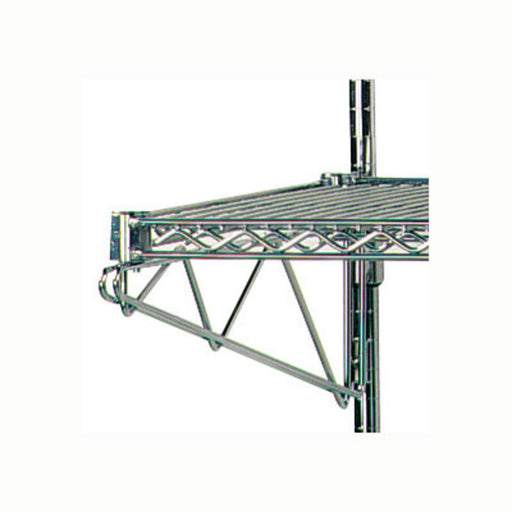 Advance Tabco AAB-14 (2) Wall Post Brackets - Adjustable, Chrome-cityfoodequipment.com
