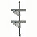 Advance Tabco ABM2-14 Post & Brackets for 14" Deep Wall Mounted Shelf w/ Hardware, Chrome-cityfoodequipment.com
