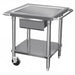 Advance Tabco AG-MP-30 30" Mixer Table w/ Galvanized Undershelf Base & Corner Bumpers, 24"D-cityfoodequipment.com