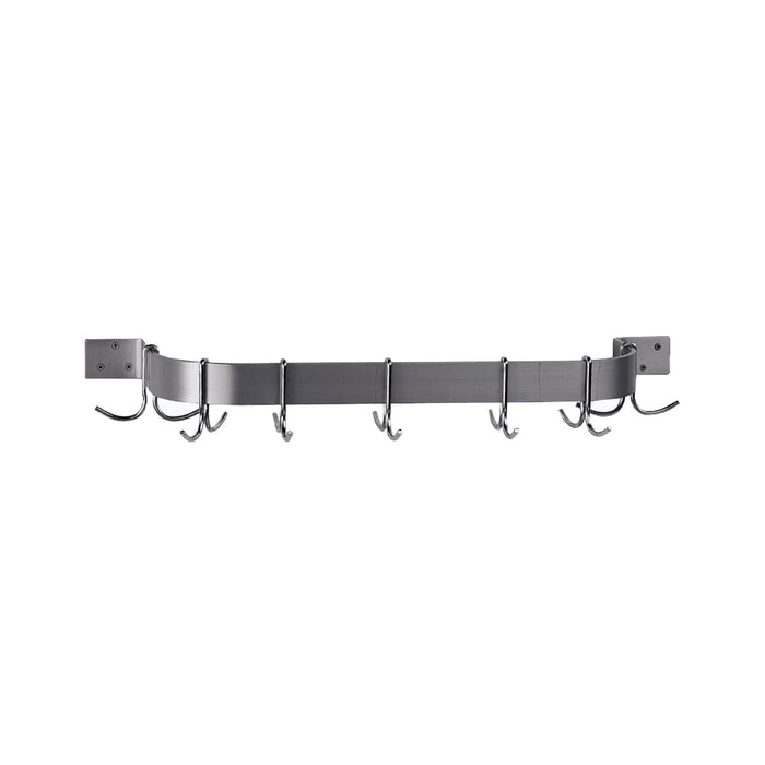 Advance Tabco ALW-36 36" Wall-Mount Pot Rack w/ (6) Double Hooks, Aluminum-cityfoodequipment.com