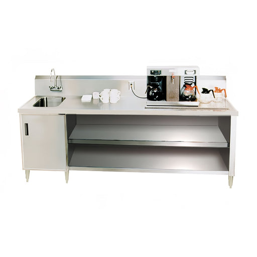 Advance Tabco BEV-30-60R 60" Beverage Table w/ Right Side Sink & Drain Trough, 30"D-cityfoodequipment.com