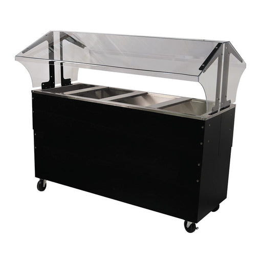 Advance Tabco B4-CPU-B-SB 58" Cold Food Bar - (4) Pan Capacity, Floor Model, Black-cityfoodequipment.com