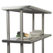 Advance Tabco CDS-18-144 Adjustable Double Overshelf, 18"W x 144"L, 6" Overhang On 1 Side-cityfoodequipment.com