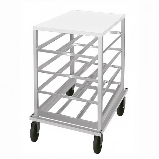 Advance Tabco CRPL10-54 32 5/8"H Mobile Can Rack w/ (54) #10 or (72) #5 Capacity-cityfoodequipment.com