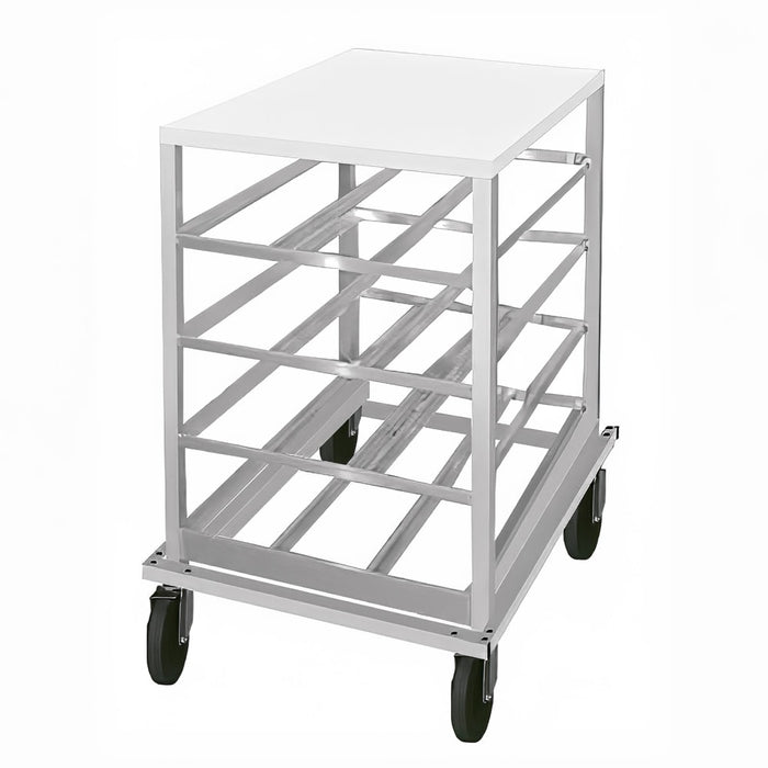 Advance Tabco CRPL10-54 32 5/8"H Mobile Can Rack w/ (54) #10 or (72) #5 Capacity-cityfoodequipment.com