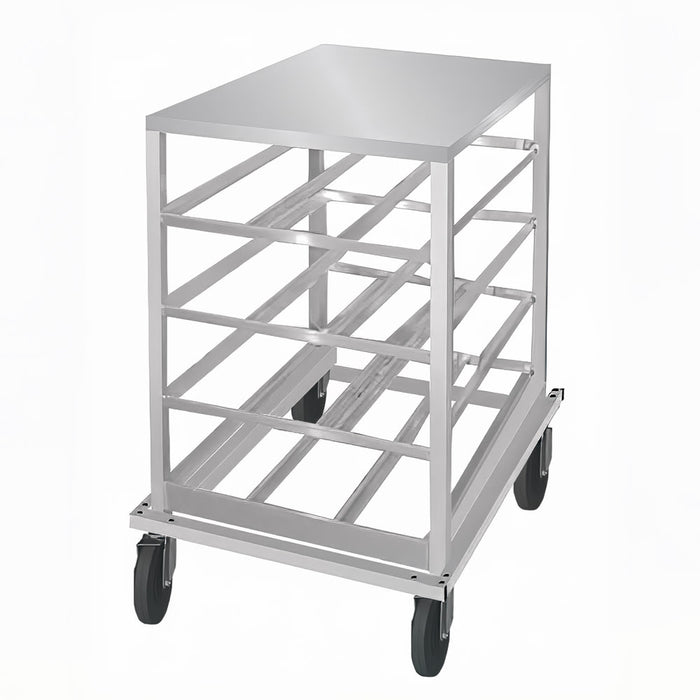 Advance Tabco CRSS10-72 40 1/8"H Mobile Can Rack w/ (72) #10 or (96) #5 Capacity-cityfoodequipment.com