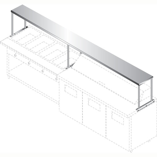 Advance Tabco CU-18-144 144" Solid Table Mounted Shelving-cityfoodequipment.com