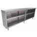 Advance Tabco DC-1512 144" Dish Cabinet w/ Open Base & Midshelf, 15"D-cityfoodequipment.com