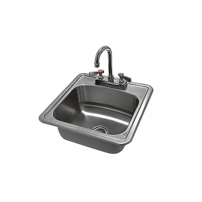 Advance Tabco DI-1-1515 (1) Compartment Drop in Sink - 12 1/4" x 10 1/4", Drain Included-cityfoodequipment.com