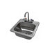 Advance Tabco DI-1-1515 (1) Compartment Drop in Sink - 12 1/4" x 10 1/4", Drain Included-cityfoodequipment.com