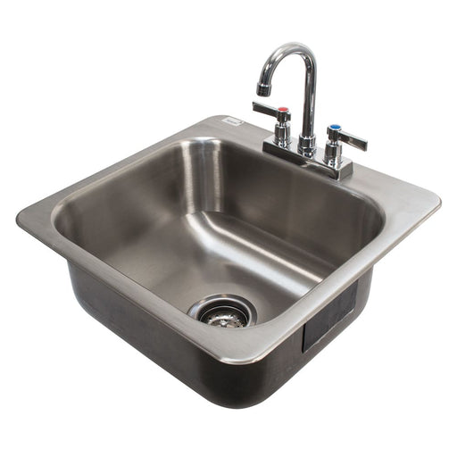 Advance Tabco DI-1-168 (1) Compartment Drop-in Sink - 16" x 14", Drain Included-cityfoodequipment.com