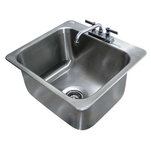 Advance Tabco DI-1-2012 (1) Compartment Drop-in Sink - 20" x 16", Drain Included-cityfoodequipment.com