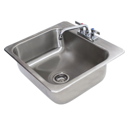 Advance Tabco DI-1-208 (1) Compartment Drop-in Sink - 20" x 16", Drain Included-cityfoodequipment.com