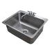 Advance Tabco DI-1-2812 (1) Compartment Drop-in Sink - 28" x 20", Drain Included-cityfoodequipment.com