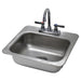 Advance Tabco DI-1-35 (1) Compartment Drop-in Sink - 14" x 10", Drain Included-cityfoodequipment.com