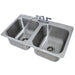 Advance Tabco DI-2-1410 (2) Compartment Drop-in Sink - 14" x 16", Drain Included-cityfoodequipment.com