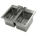 Advance Tabco DI-2-10-EC-X (2) Compartment Drop-in Sink - 10" x 14", Drain Included-cityfoodequipment.com