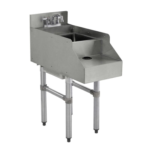 Advance Tabco CR-RS-18-X 18" Underbar Blender Recess Station w/ Dump Sink & Faucet-cityfoodequipment.com